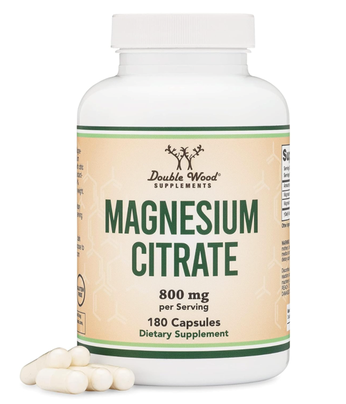 Magnesium Citrate Capsules 800mg 180 Capsules (Citrato de Magnesio) Vegan Safe. USA 373