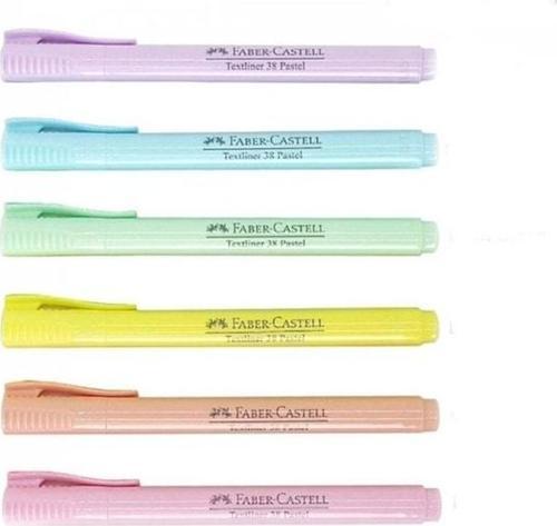 Faber-Castell Fosforlu Kalem 38 Pastel Karışık 6Lı 5030158117