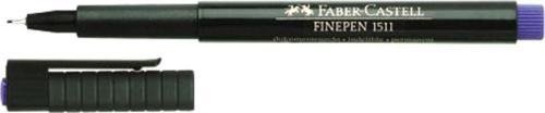 Faber-Castell Finepen İnce Keçe Uç Kalem 0.4 Mm Mavi 1511 51 (10 Lu Kutu)