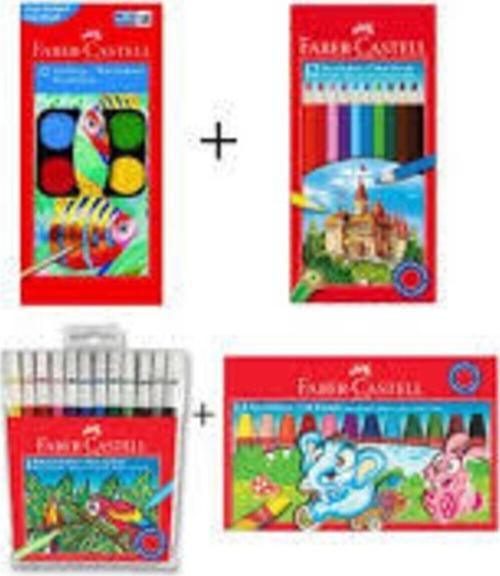 Faber-Castell Öğrenci 4'Lü Boyama Seti Adel-4Lü
