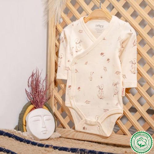 Mother Swan Organic Theme Kruvaze Bebek Body