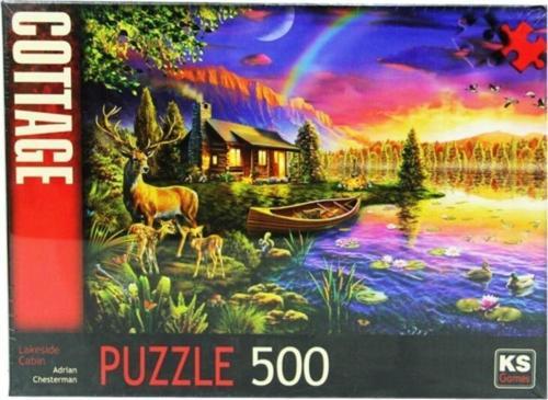 500 Parça Göl Evi Yapboz