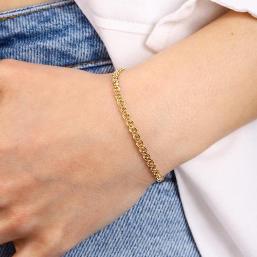14 Ayar Altın Nonna Bileklik 3 mm