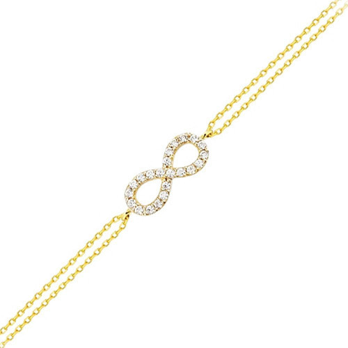 Altın Sonsuzluk Bileklik 14K Gold