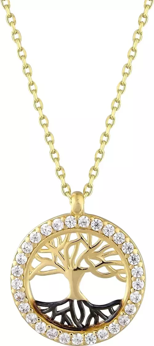 14 Ayar Altın Hayat Ağacı Kolye