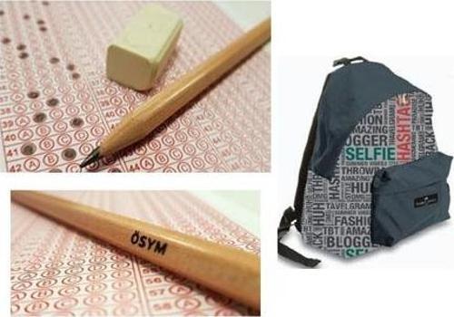 Faber-Castell Okul Çantası Basic Typography Natural Ösym Kurşun Kalemi 20"Li 2,5 B