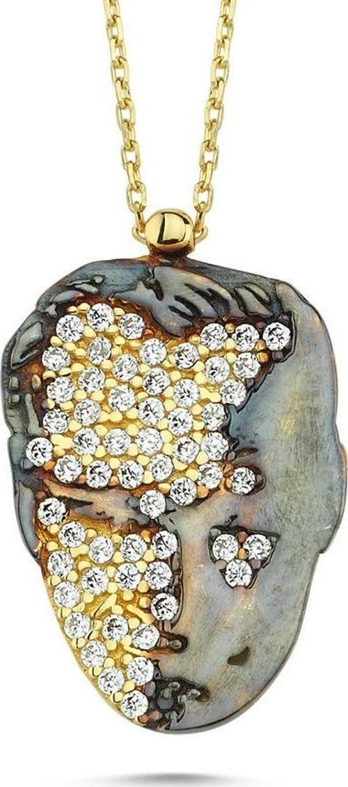 Atatürk Kolye Altın 14K Gold Mineli 3D Tasarım