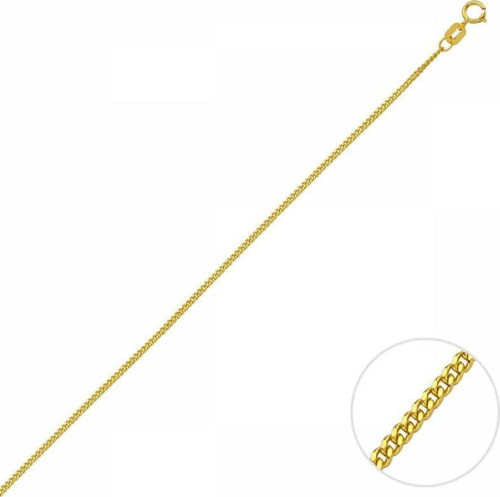 45 Cm Altın Oluklu Gurmet Zincir
