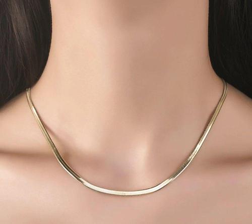 Altın Zincir Balık Sırtı 50 cm 14 Ayar 5.0 mm