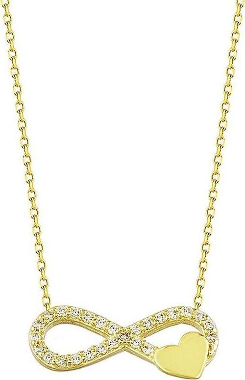 Sonsuz Kalp Altın Kolye 14K Gold