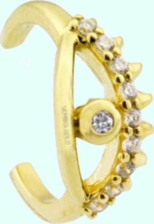 Altın Kıkırdak Küpe 14 Ayar Earcuff Göz