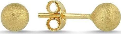 Altın Top Küpe Simli 14K Gold 5,0 mm