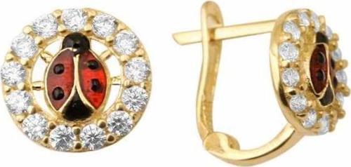 Çocuk Küpesi 14K Altın Uğurböcekli