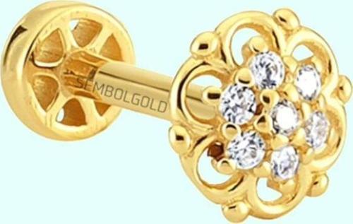 Altın Tragus Piercing 14 Ayar