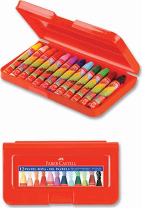 Faber-Castell Pastel Boya 12Li Altıgen Plastik Kutu