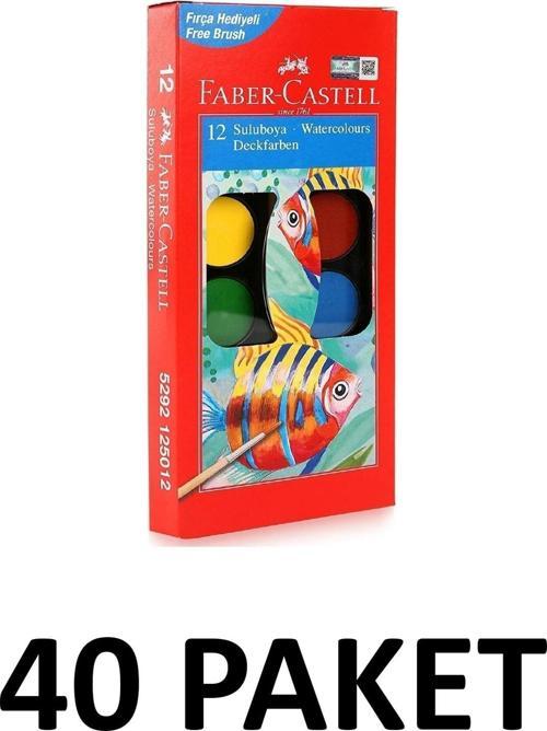 40 Paket Sulu Boya 12 Li Küçük Boy