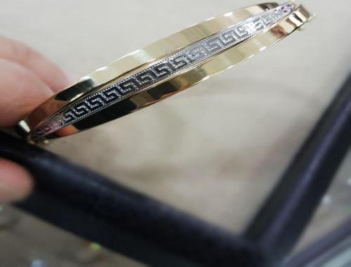 Altın Kelepçe 14K Grek 12 mm