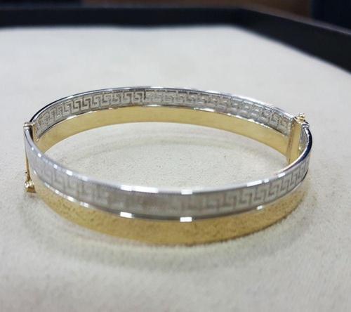 Altın Kelepçe 14K Grek Tasarım 5,5 mm
