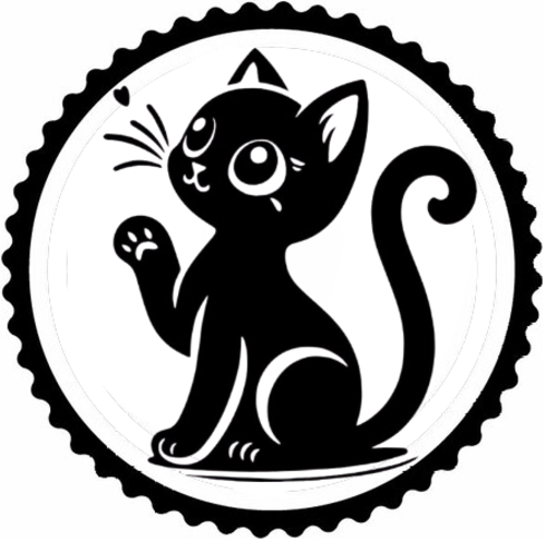 Ağlayan Kedi Tasarım Sticker 20 x 20 cm 332379