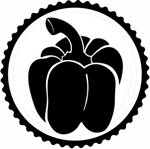 Dolmalık Biber Tasarım Sticker 30 x 30 cm 331735