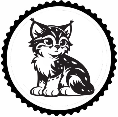 Minnoş Kedi Tasarım Sticker 30 x 30 cm 332305
