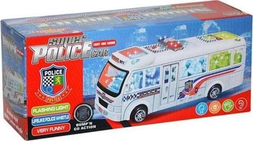 Can Toys Can Kutulu Pilli Işıklı Polis Otobüsü 170-1