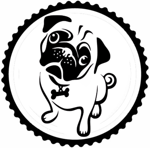 Sevimli Köpek Tasarım 1.Model Sticker 40 x 40 cm 332391