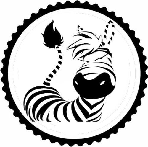 Sevimli Zebra Tasarım Sticker 20 x 20 cm 331459