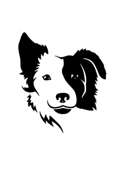 Kırbaş Köpek (Oto-Motor-Vitrin-Dekor) Sticker 30 x 45 cm