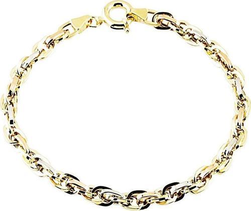 Altın Bileklik Hallow Tasarım 14K Sarı Beyaz