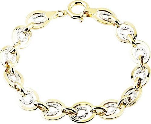 Altın Bileklik Hallow Tasarım 14K Sarı Beyaz