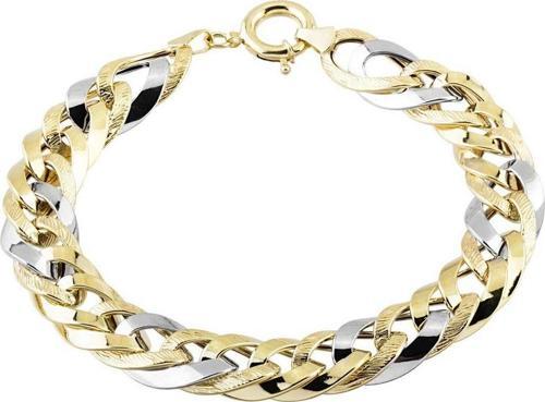 Altın Bileklik Hallow Tasarım 14K Sarı Beyaz