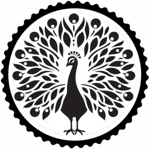 Tavus Kuşu Tasarım 2.Model Sticker 30 x 30 cm 332365