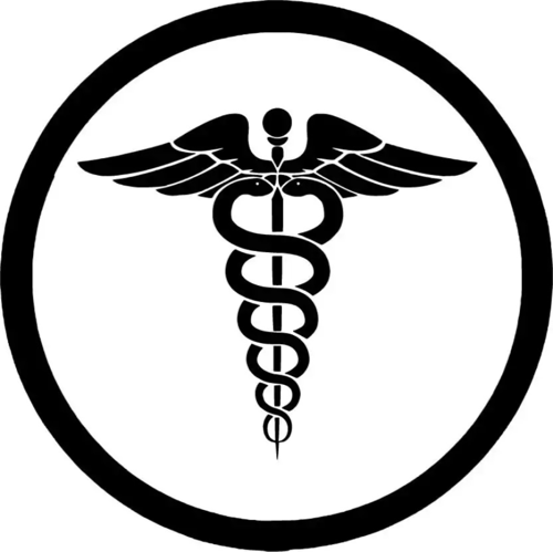 Tıp Logosu Model 2 Sticker 30 x 30 cm 333926