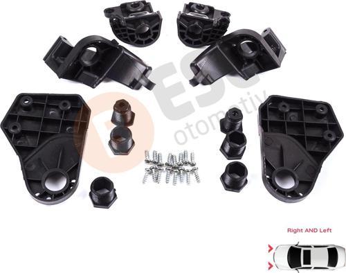 Mercedes E Class W213 X213 W238 C238 A238 2016-2020 A2138202300 İçin Sağ Sol Ön Far Ayak Tamir Seti