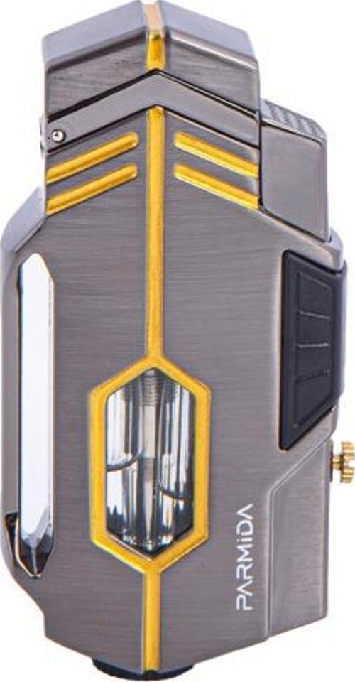 Çift Torch Pürmüz Gunmetal Puro Çakmağı