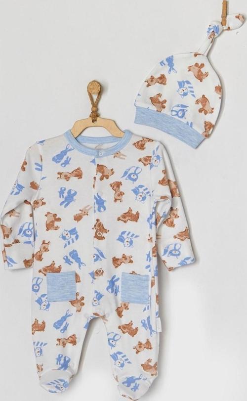 Bear & Friends Şapkalı Bebek Tulumu AC22331RP