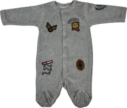 Military Kadife Bebek Tulumu 4062