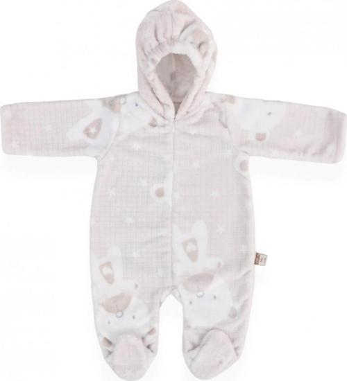 Ayıcık Desenli Welsoft Bebek Tulumu 70324