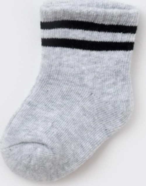 Unisex Çizgili Tekli Bebek Çorabı 68458