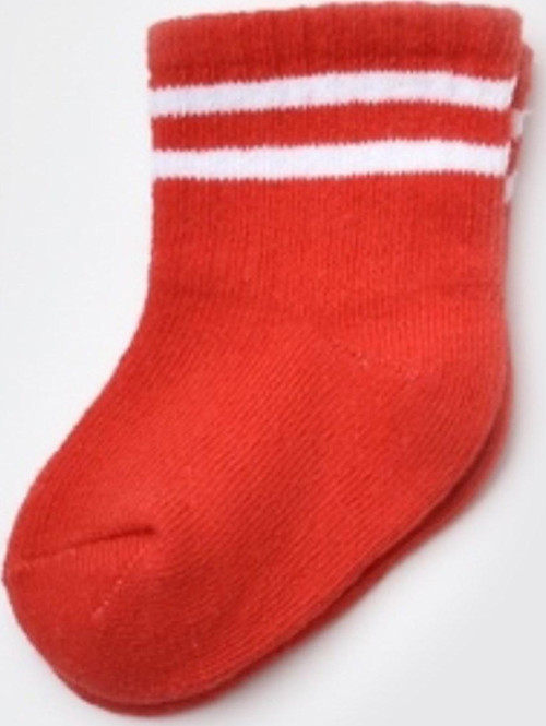 Unisex Çizgili Tekli Bebek Çorabı 68458