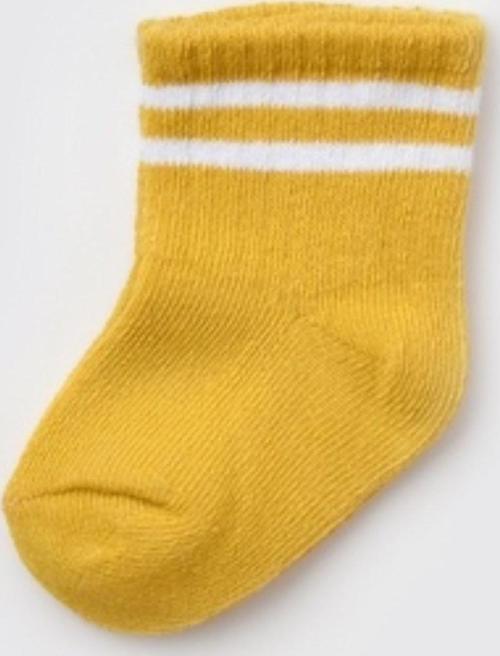 Unisex Çizgili Tekli Bebek Çorabı 68458