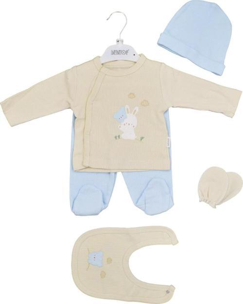 Ayı ve Tavşan 5'li Bebek Zıbın Seti 20094