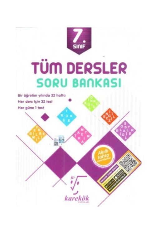 Karekök Eğitim Yayınları 7. Sınıf Tüm Dersler Soru Bankası