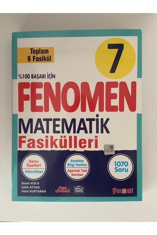 Fenomen Yayıncılık 7. Sınıf Matematik Fasikül Seti 6 Fasikül