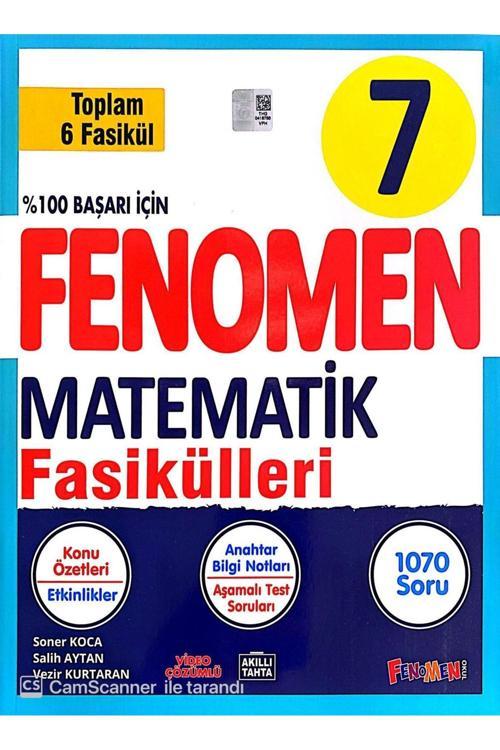 Fenomen Yayıncılık 7. Sınıf Matematik Yeni Kapaklı Konu Özetli Soru Bankası Fasikülleri 6 Fasikül