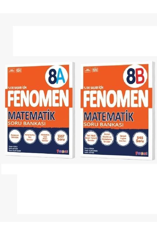 Fenomen Yayıncılık 8. Sınıf Lgs Matematik (A) - Matematik (B) Soru Bankası Seti (2 Kitap)