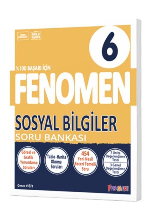 Fenomen Yayıncılık Okul 2024 6. Sınıf Sosyal Bilgiler Soru Bankası