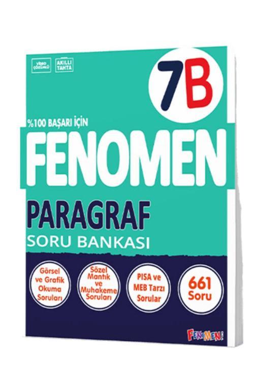 Fenomen Yayıncılık Okul Yayınları 7. Sınıf Paragraf B Fenomen Soru Bankası