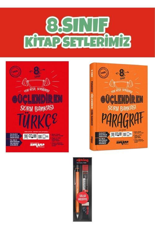 Ankara Yayıncılık 8.Sınıf Güçlendiren Türkçe Soru Bankası - Paragraf Güçlendiren Soru Bankası